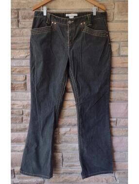 Y2K Tommy Hilfiger Hipster Boot Micro Cord Pants 14 Dark Green 2004